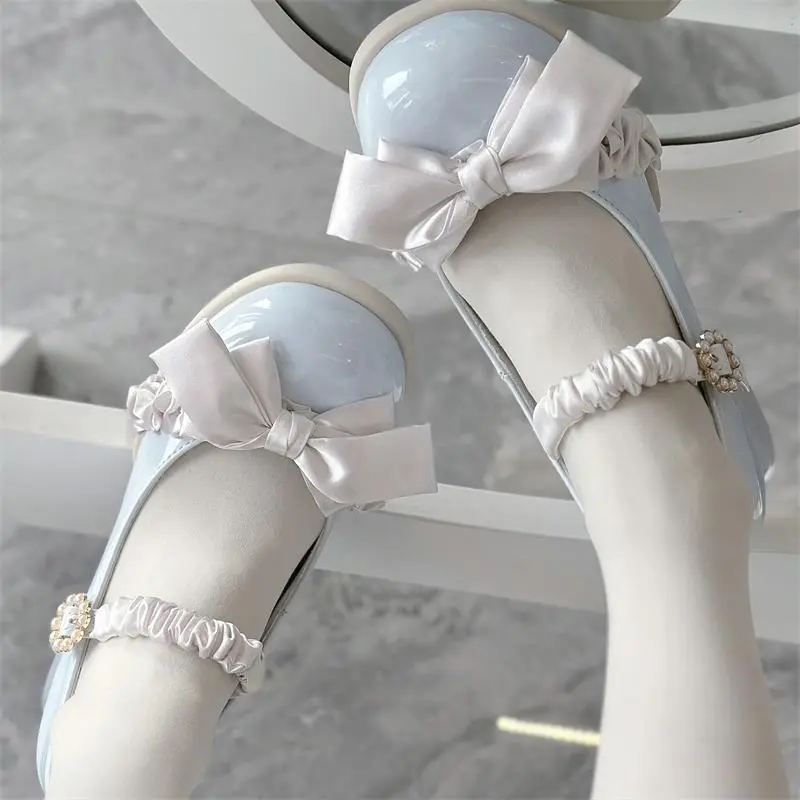 Thumbnail of New Women's Lolita Pumps with Ribbon 【648】