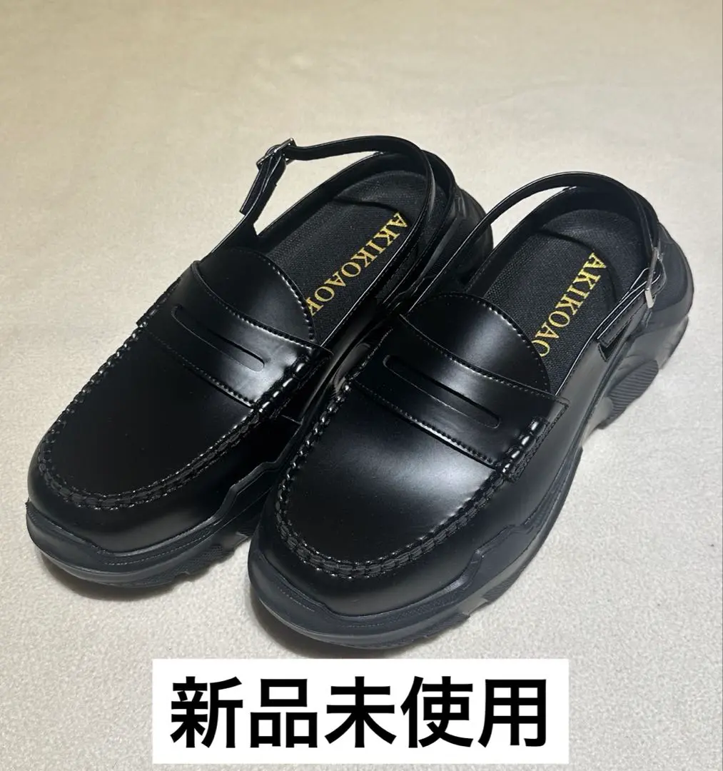 ⭐️未使用級⭐️AKIKO AOKI demi faux leather ローファー