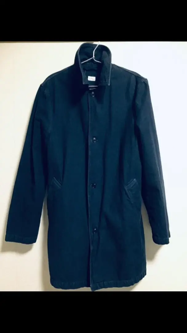 【新品】SAVE KHAKI UNITED ステンカラーコート M ネイビー　春 2025年最新】SAVE KHAKI UNITED メンズ ステンカラーコートの