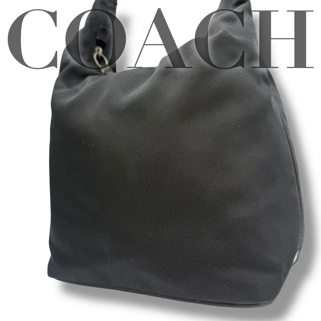 美品✨ コーチ ワンショルダーバッグ ナイロン7423 黒 ブラック COACH コーチ 7423 ショルダーバッグ ワンショルダー ブラック
