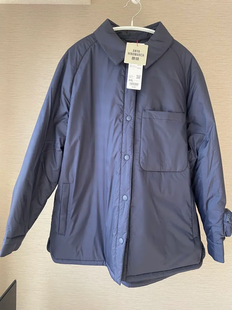 (新品未使用)パフテック シャツジャケット ANYA HINDMARCH XXL UNIQLO × ANYA HINDMARCH PUFFTECH Shirt Jacket Warm Winter