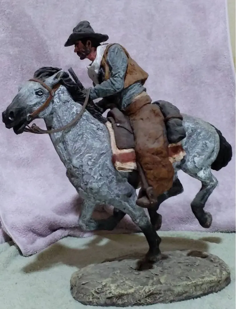 M●希少 1995　Daniel Monfort　CRAZY HORSE　彫刻 Daniel Monfort Original Western Sculpture The End of The