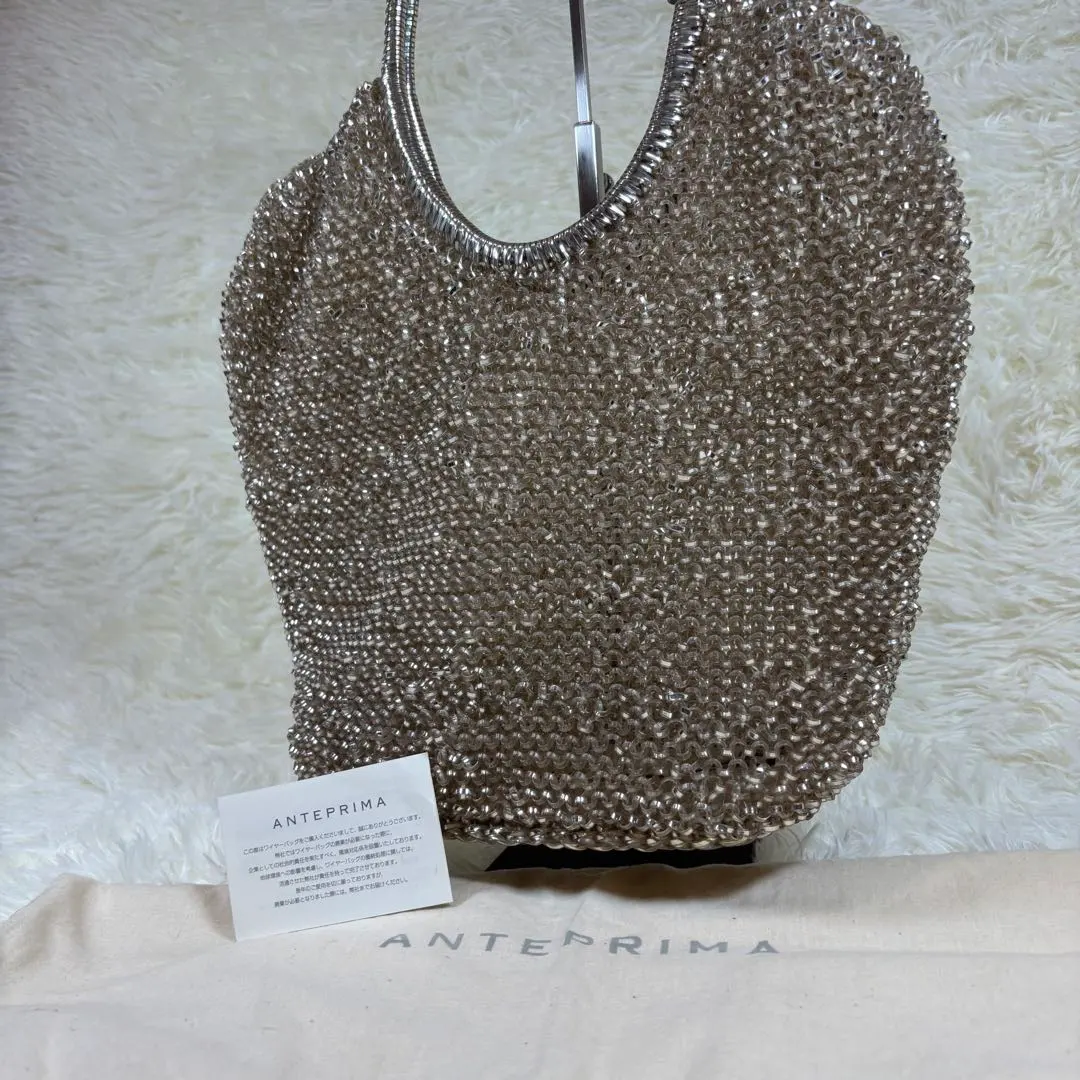 美品✨ ANTEPRIMA 線編包 金色線材 手提包 宴會 的縮圖