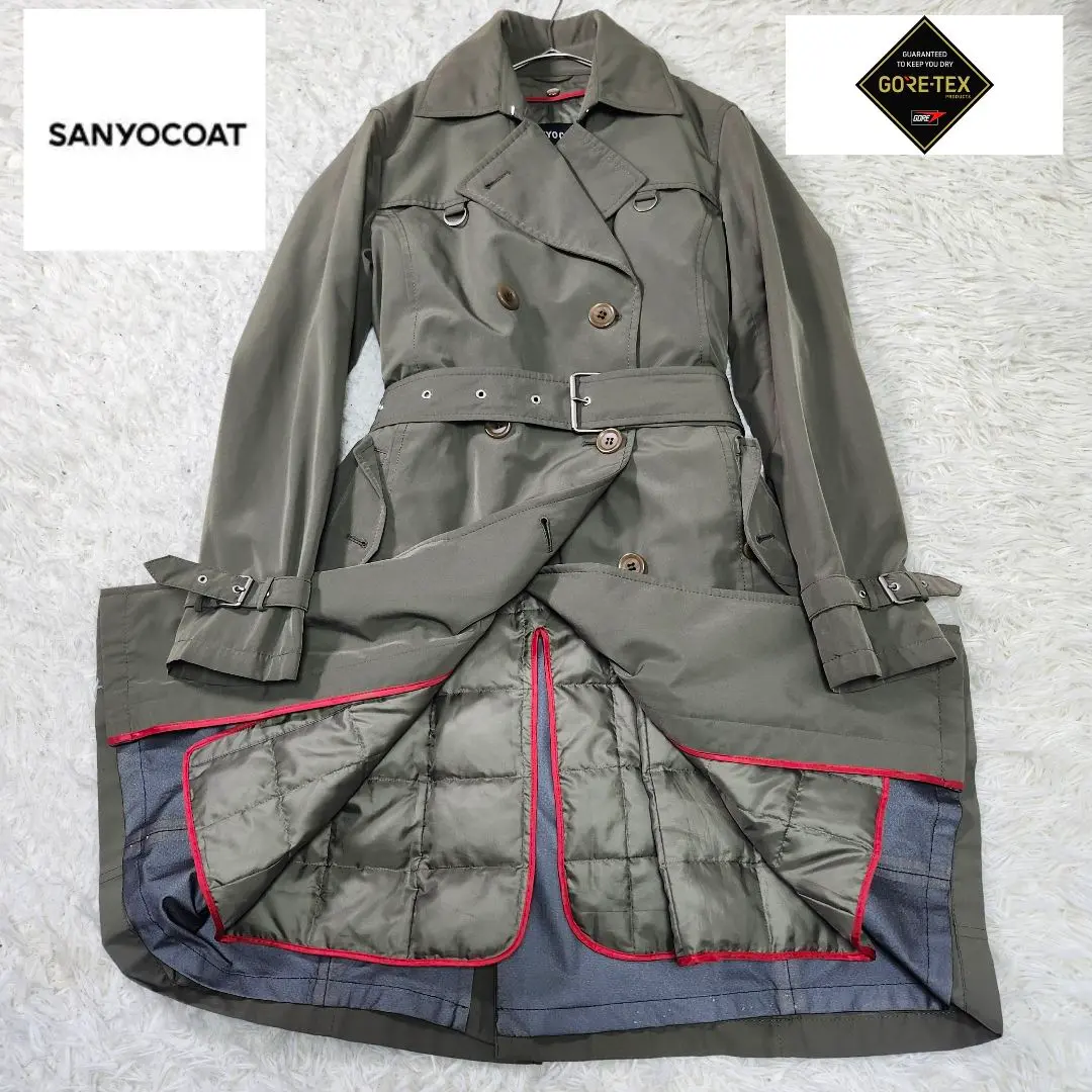 サンヨーコートGORE-TEX トレンチコート　ロング丈　ギャバジン　玉虫色　L 2025年最新】サンヨー gore-tex トレンチの人気アイテム - メルカリ