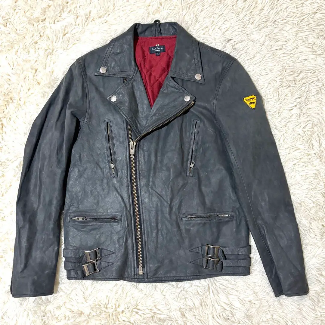 大人の風格】Paul smith レザー ダブル ライダースジャケット