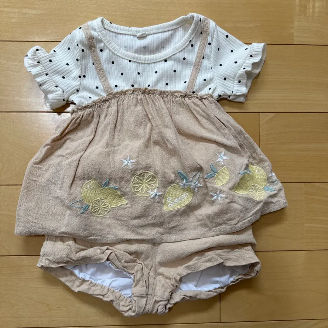 Thumbnail of Lemon top and bloomers set, 70cm
