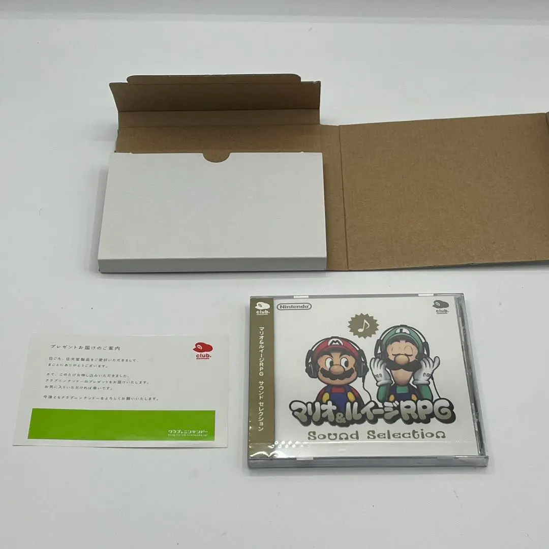 未開封マリオ＆ルイージRPGサウンドセレクション　クラブニンテンドーサントラCD CLUB NINTENDO Original Mario & Luigi RPG Sound Selection