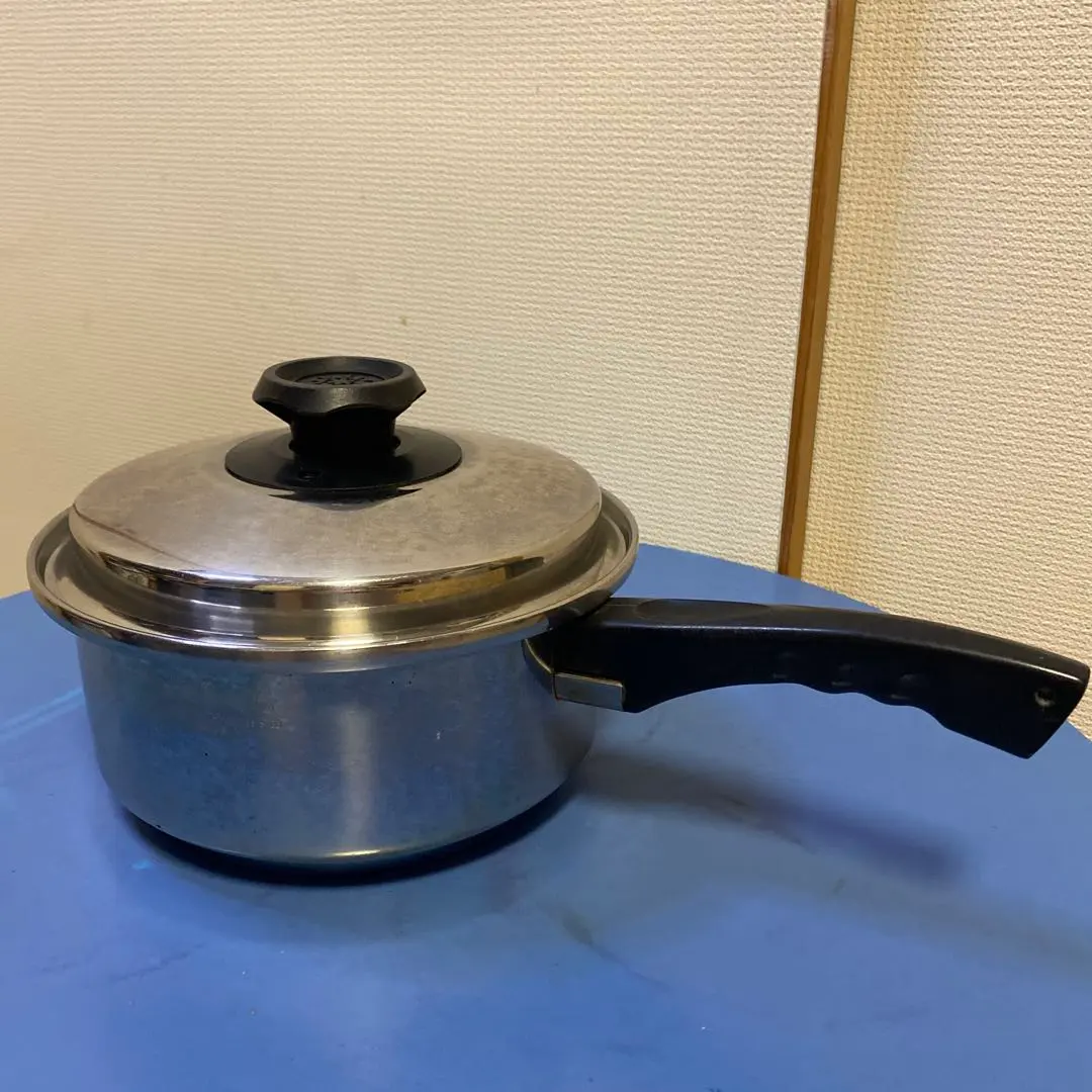 Thumbnail of LustreCraft Stainless Steel Saucepan with Lid, Made in USA, Waterless