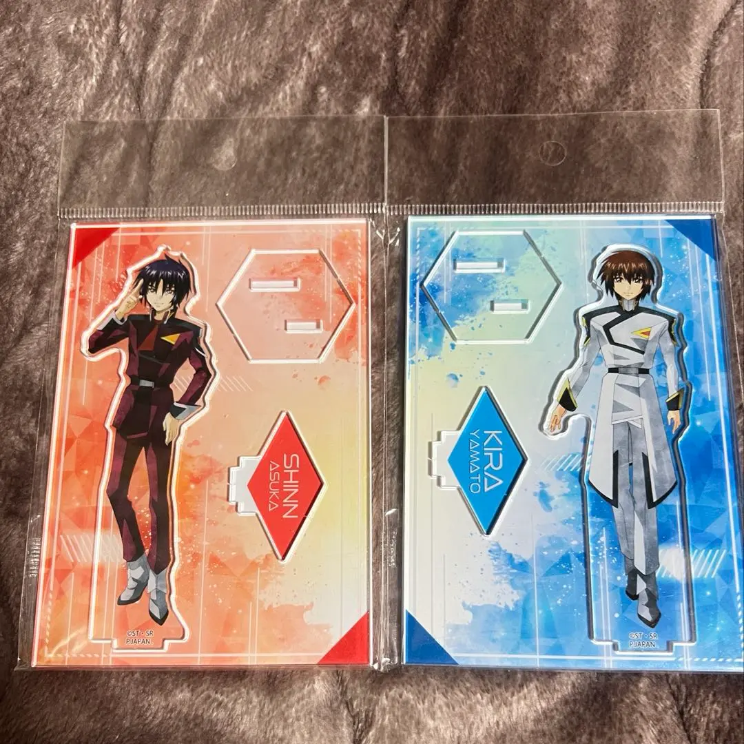 Thumbnail of Gundam SEED Acrylic Stand Kira Yamato & Shin Asuka 2-piece set, New