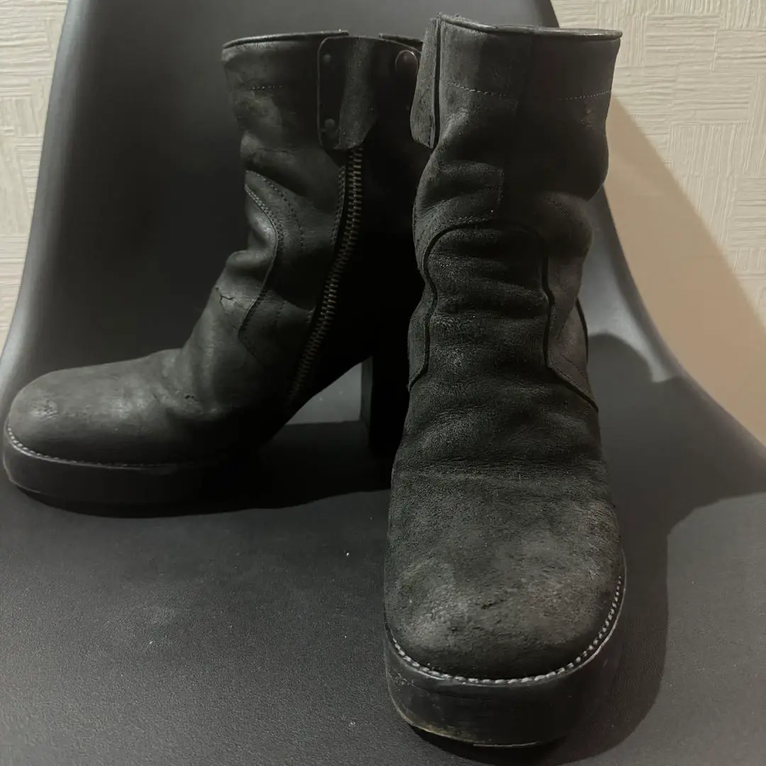 41サイズ リックオウエンス ヒールブーツ Rick Owens サイドジップ