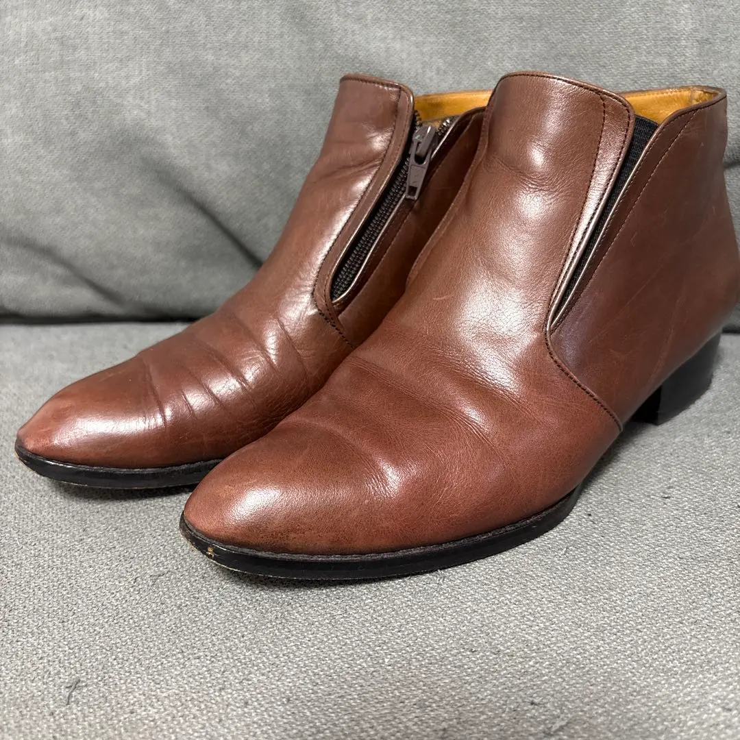 Thumbnail of [Price Reduced] Leather Booties, Brown, 22cm