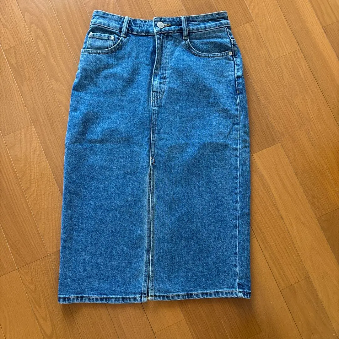 Thumbnail of ZARA Denim Skirt with Slit
