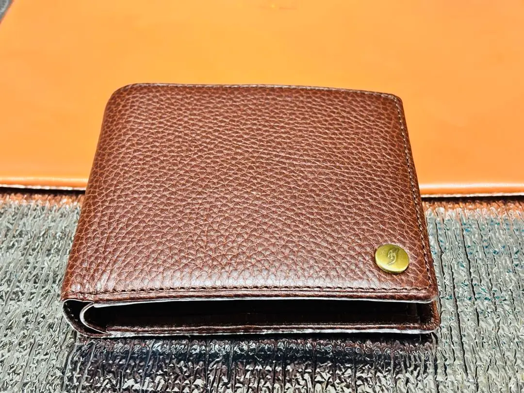 【お1人様1点限り】 氷室京介 PJB WALLET 黒 レザー財布 ロゴ入り 二つ折り財布 ミュージシャン