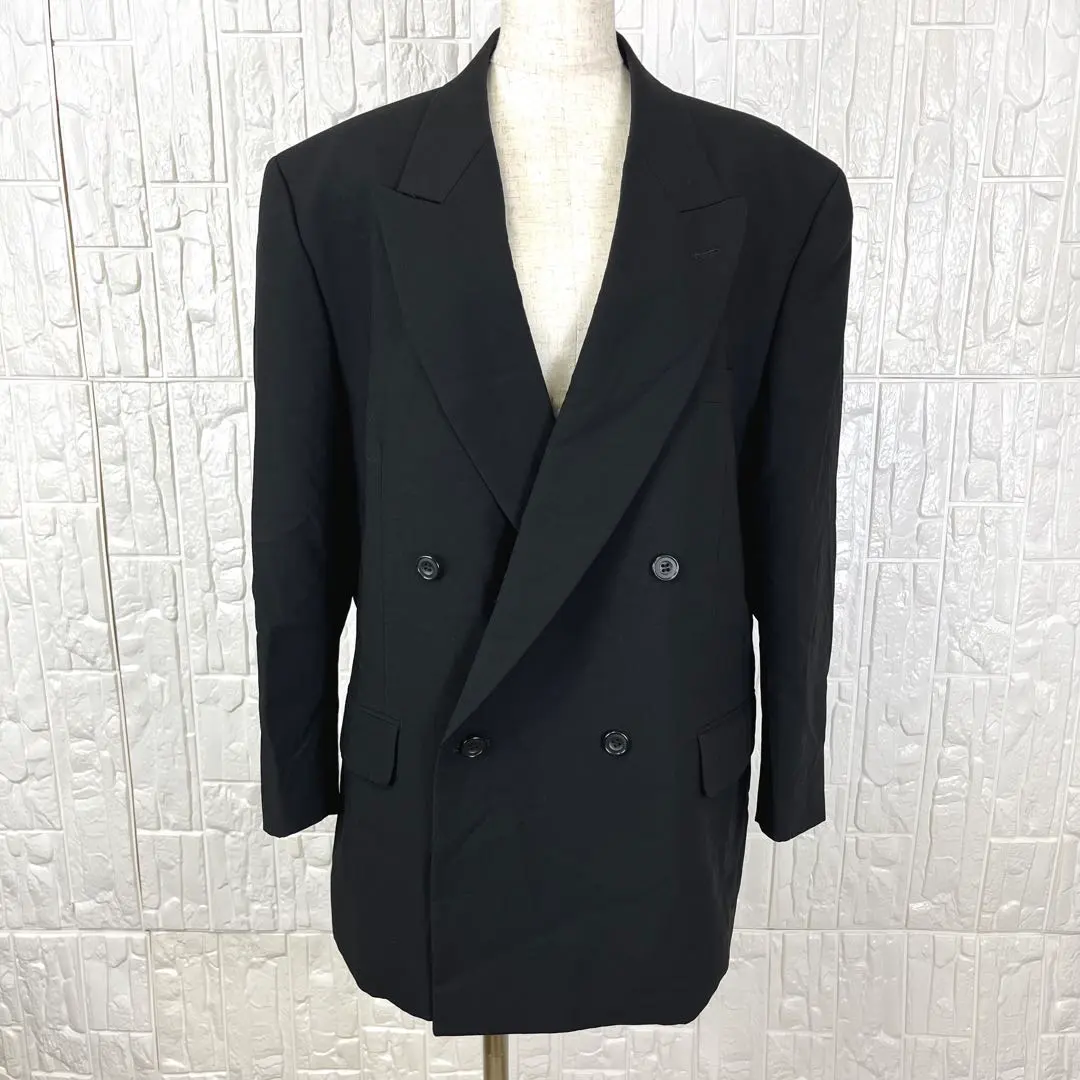 SOCIAL 日本製 雙排扣西裝外套 黑色 正式場合 【1469】 的縮圖