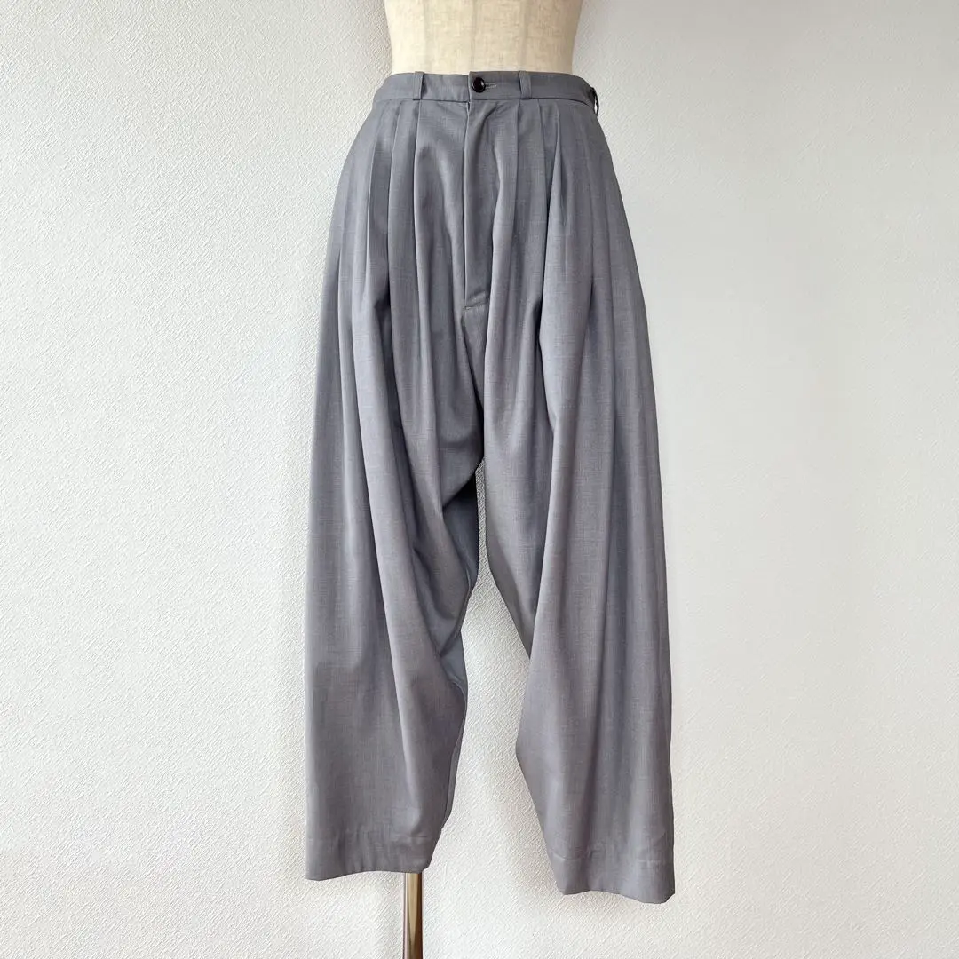 【YANTOR ヤントル】ジョガーパンツ YANTOR（ヤントル）の「YANTOR Bleach Denim 1 tuck pants