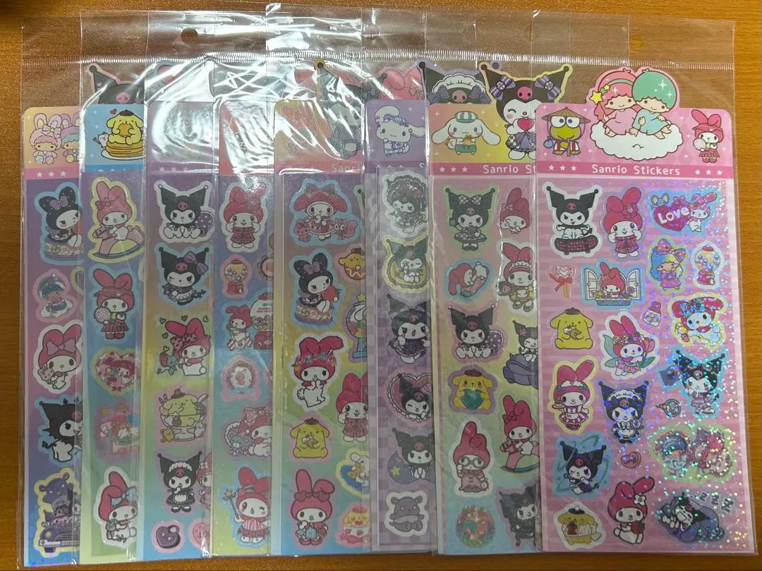 Thumbnail of Sanrio Stickers - Set of 8 - Glitter Stickers