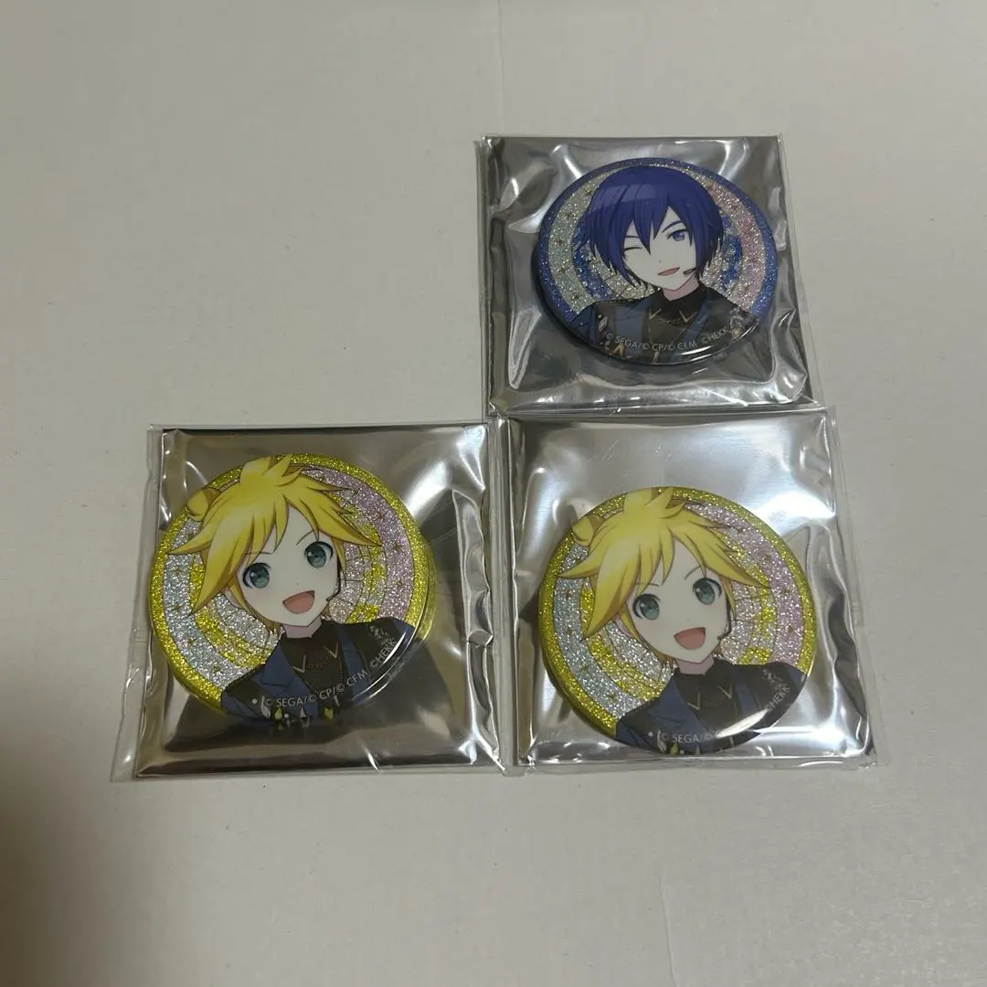 Thumbnail of ProSeka (Project Sekai) AnSuta (Ensemble Stars) Len KAITO Grikan (Glitter Can Badge)