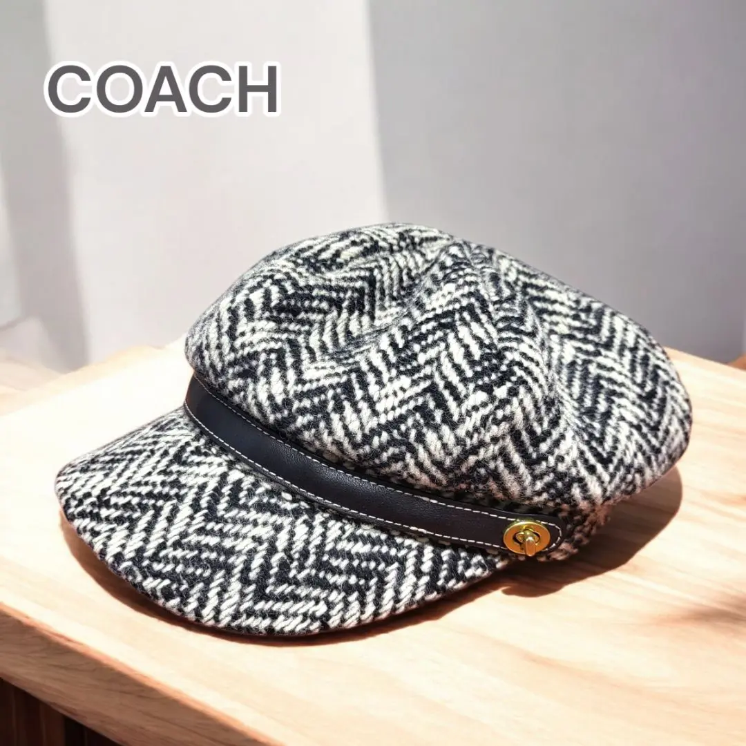 新品]COACH コーチ 帽子 キャスケット