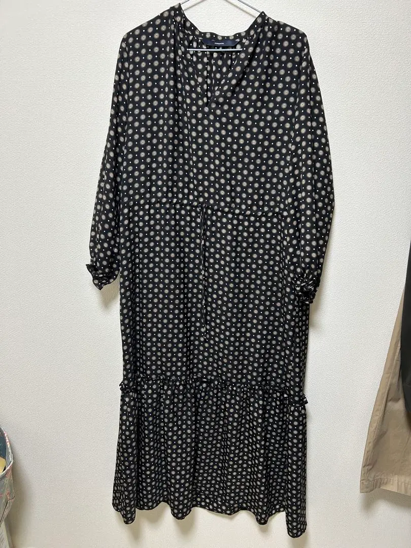 Thumbnail of FRAMeWORK Dot Pattern Long Sleeve Dress