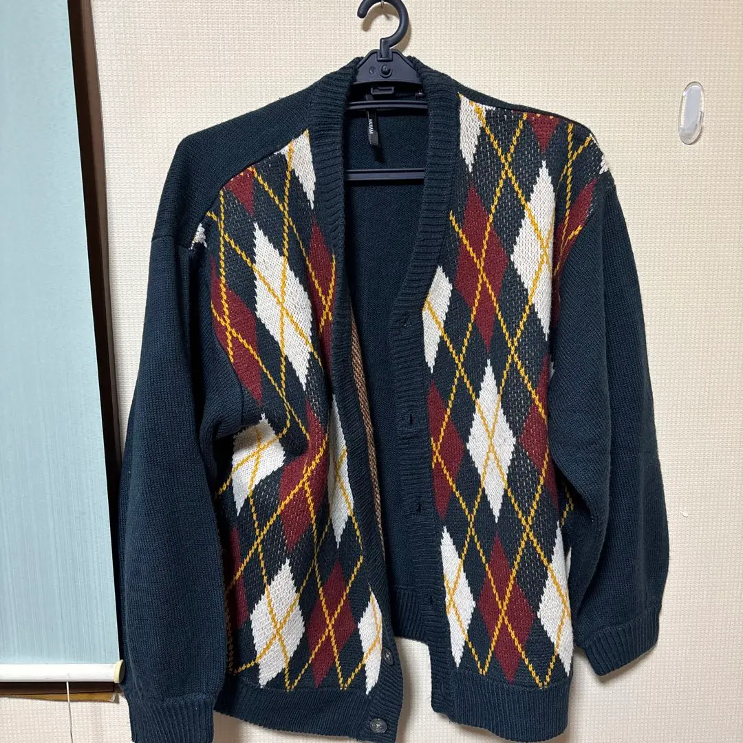 Thumbnail of Navy argyle cardigan