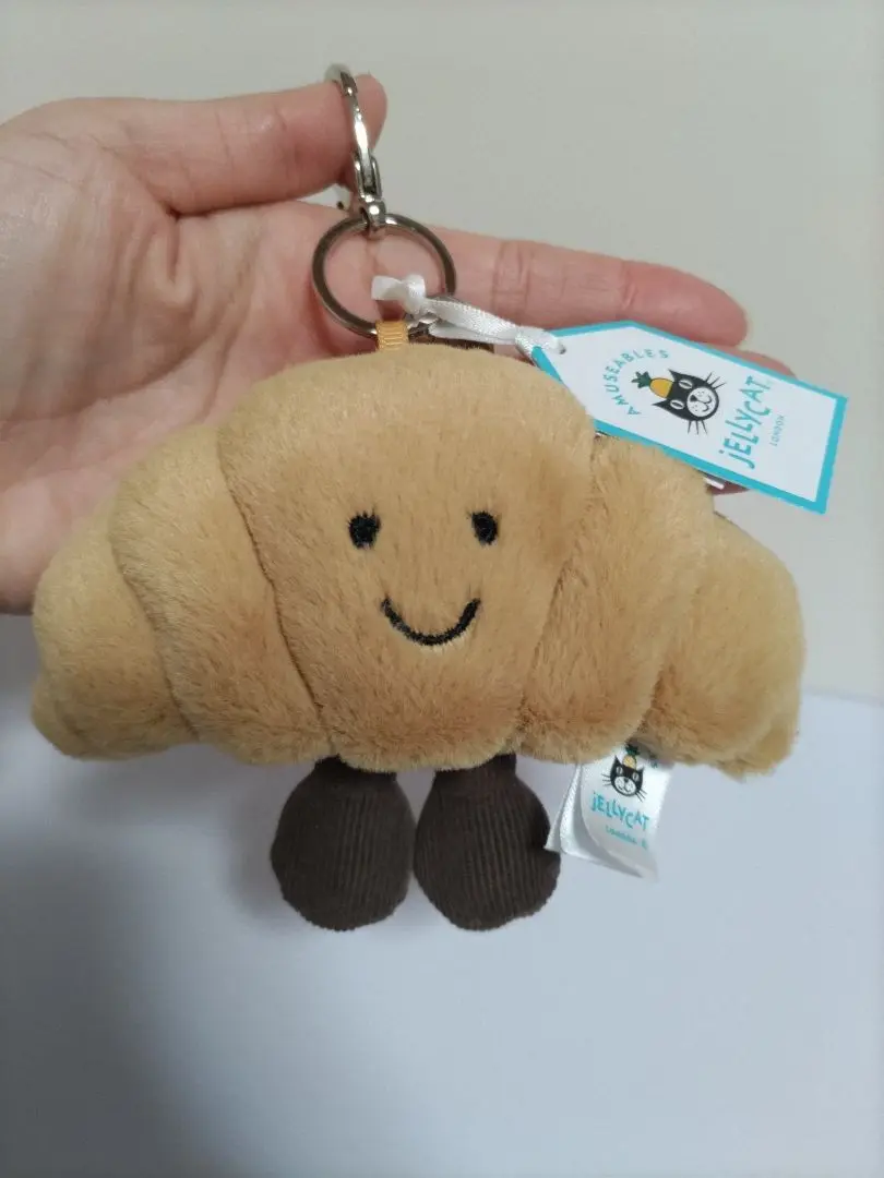 【】 Croissant ゼリーケット クロワッサン キーリング Jellycat】 Croissant ゼリーケット クロワッサン キーリング