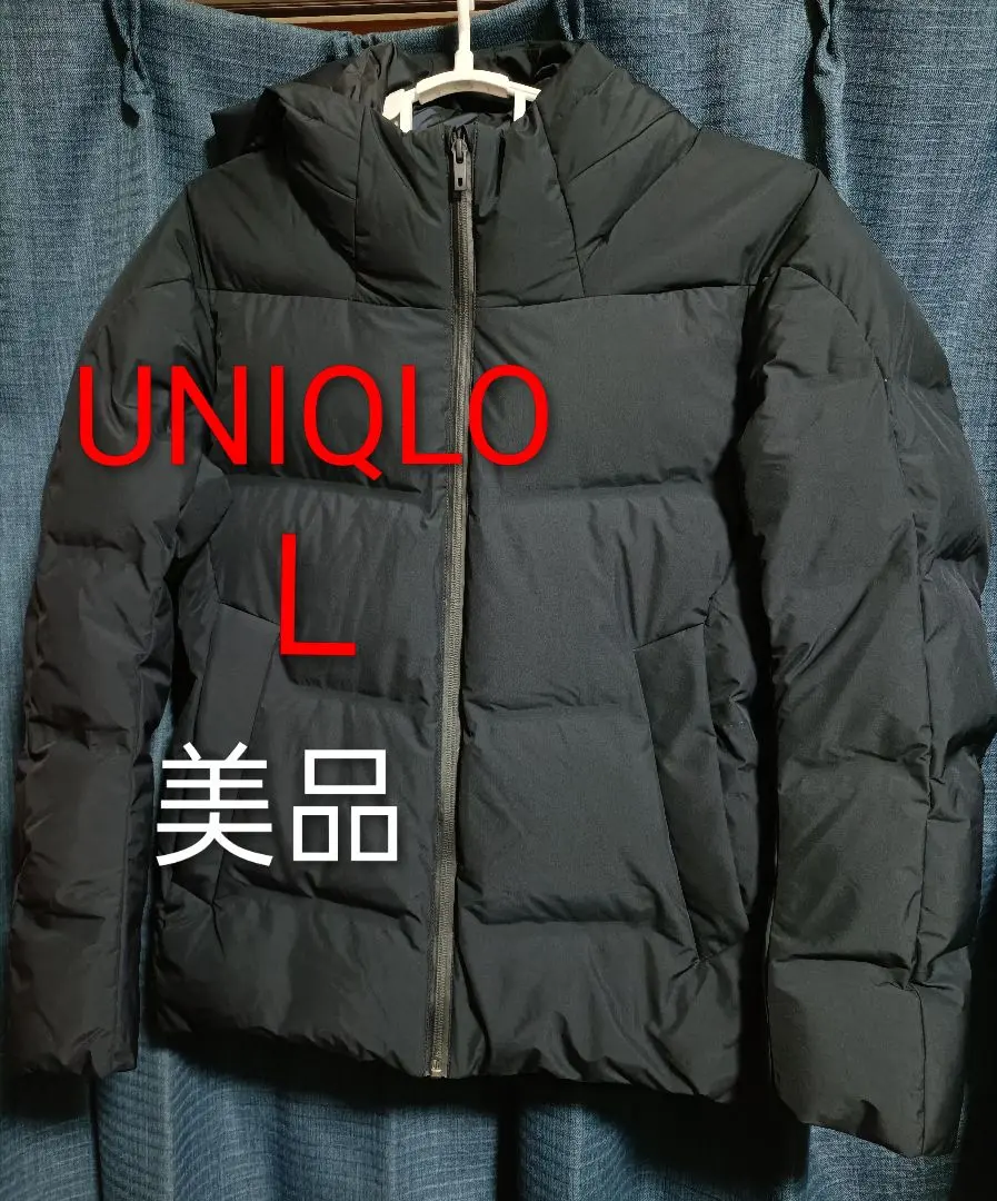 【美品】優衣庫 UNIQLO 無縫線羽絨外套 夾克 L 碼 男士 的縮圖