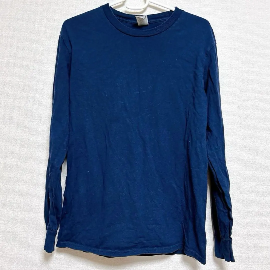 Thumbnail of GILDAN Navy Long Sleeve Cut and Sewn T-shirt, Long T-shirt, Sweatshirt, Print