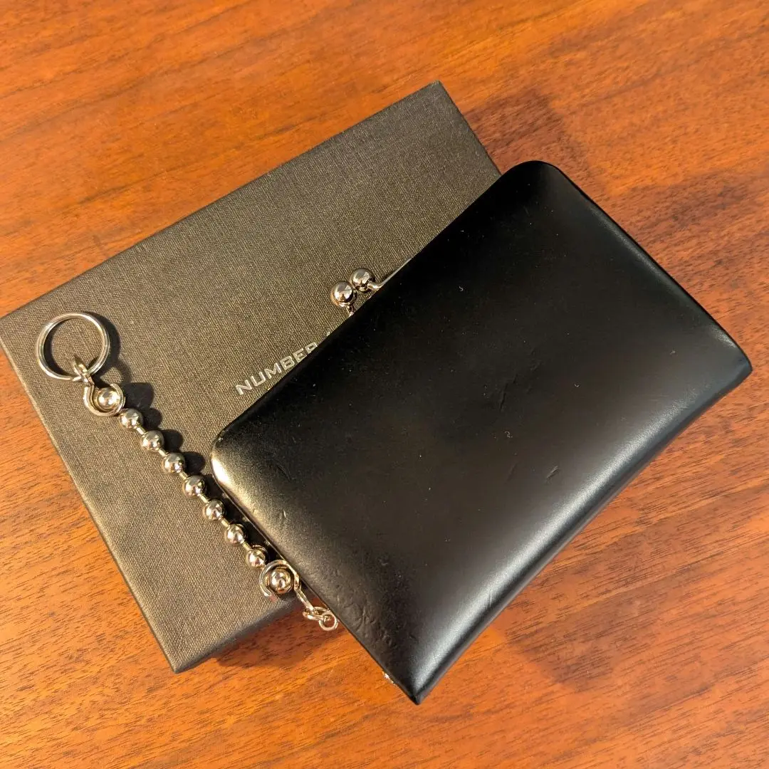 ナンバーナイン ウォレットチェーン 革 箱付き S02-NJAMO46 ブランド古着】INE(ナンバーナイン)（ウォレットチェーン
