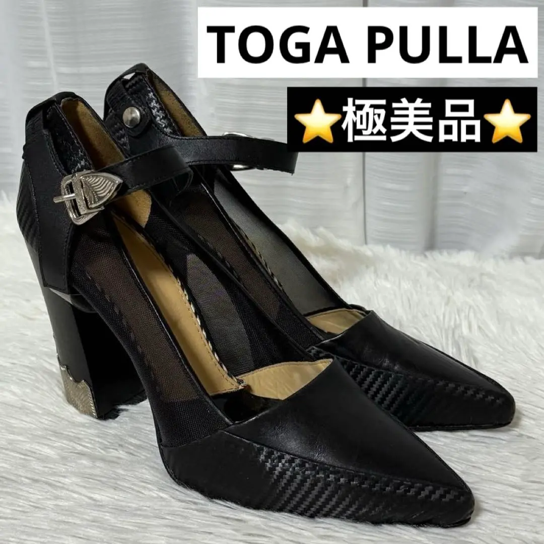 【激安アウトレット!】 新品未使用】TOGA PULLA 36（22.5㎝） ヒール スタッズ 靴