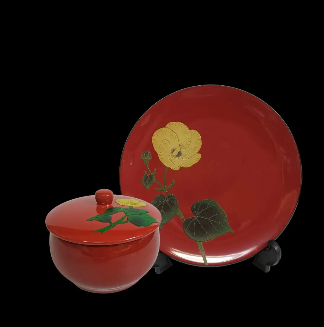 琉球漆器　　一人お正月セット　新品未使用　1980年代のお品 琉球漆器 一人お正月セット 新品未使用 1980年代のお品