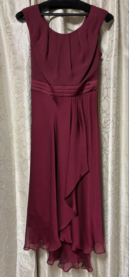 Thumbnail of Wedding Dress, Burgundy Sleeveless Dress