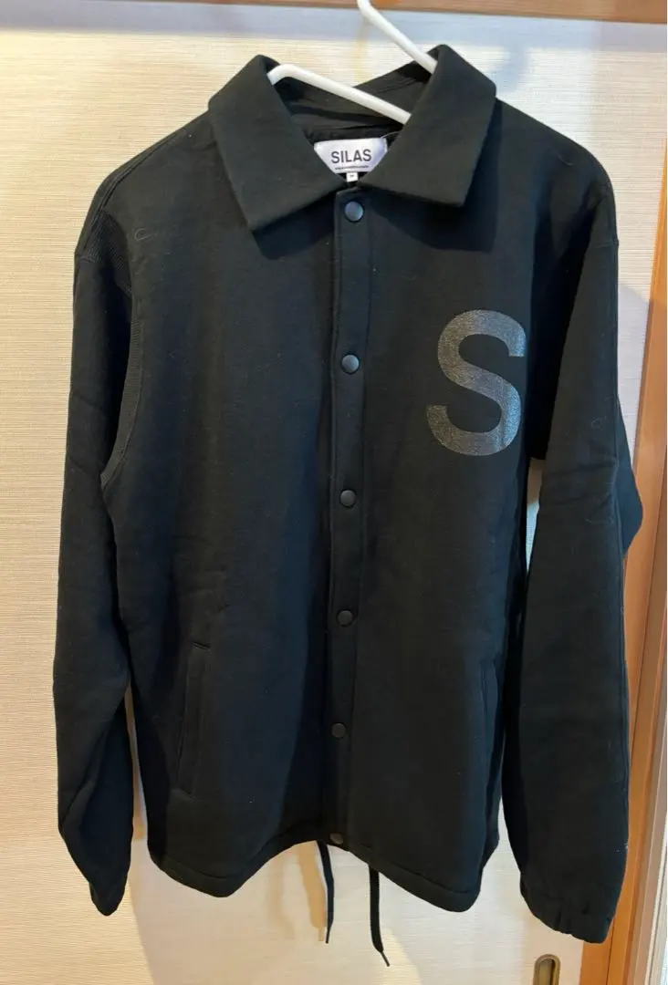 Thumbnail of New SILAS Silas Logo Sweat Coach Jacket M Black