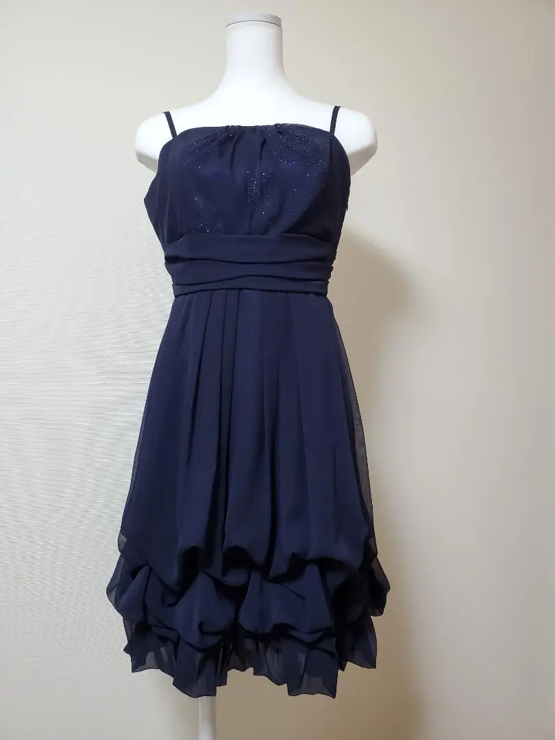 Thumbnail of Time Sale 15% Off 【AIMER】 Party Dress Size 9 (US Size 6) Navy Sleeveless Above Knee