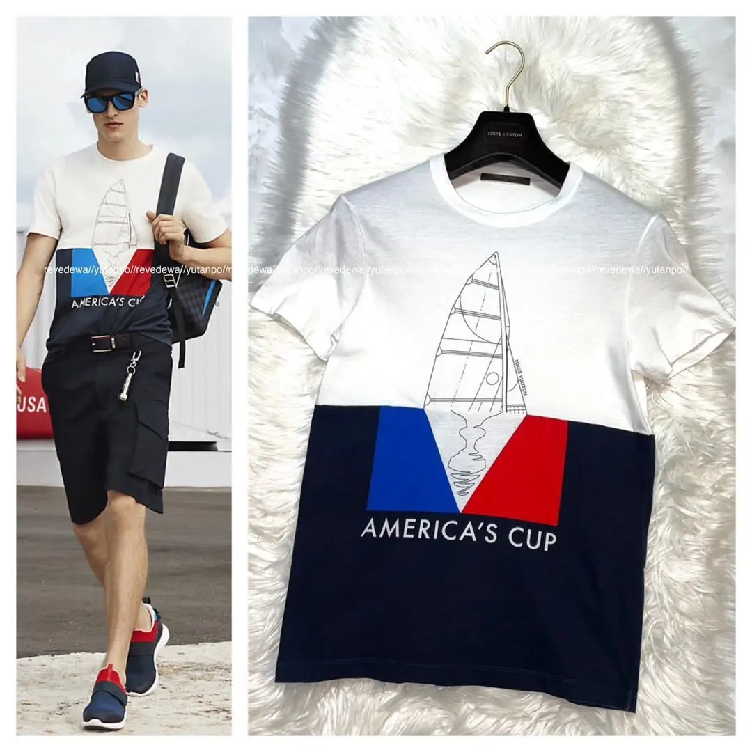 本物 ルックブック掲載 ルイヴィトン AMERICA'S CUP Tシャツ XS 2025年最新】ヴィトン america cupの人気アイテム - メルカリ