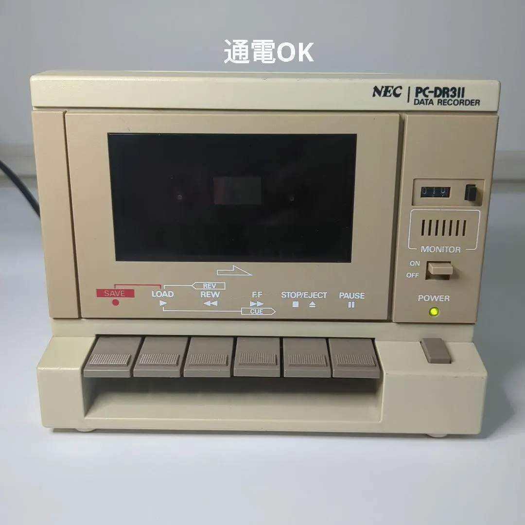 ■NEC カセットデータレコーダー　PC-DR311 ジャンク訳あり品 NEC PC-DR311 データレコーダー【ジャンク品】 - メルカリ