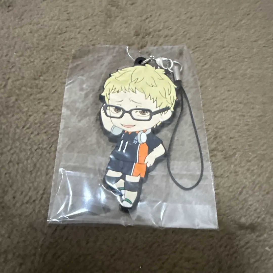 Thumbnail of Haikyu!! Nendoroid Plus Bonus Rubber Strap: Kei Tsukishima