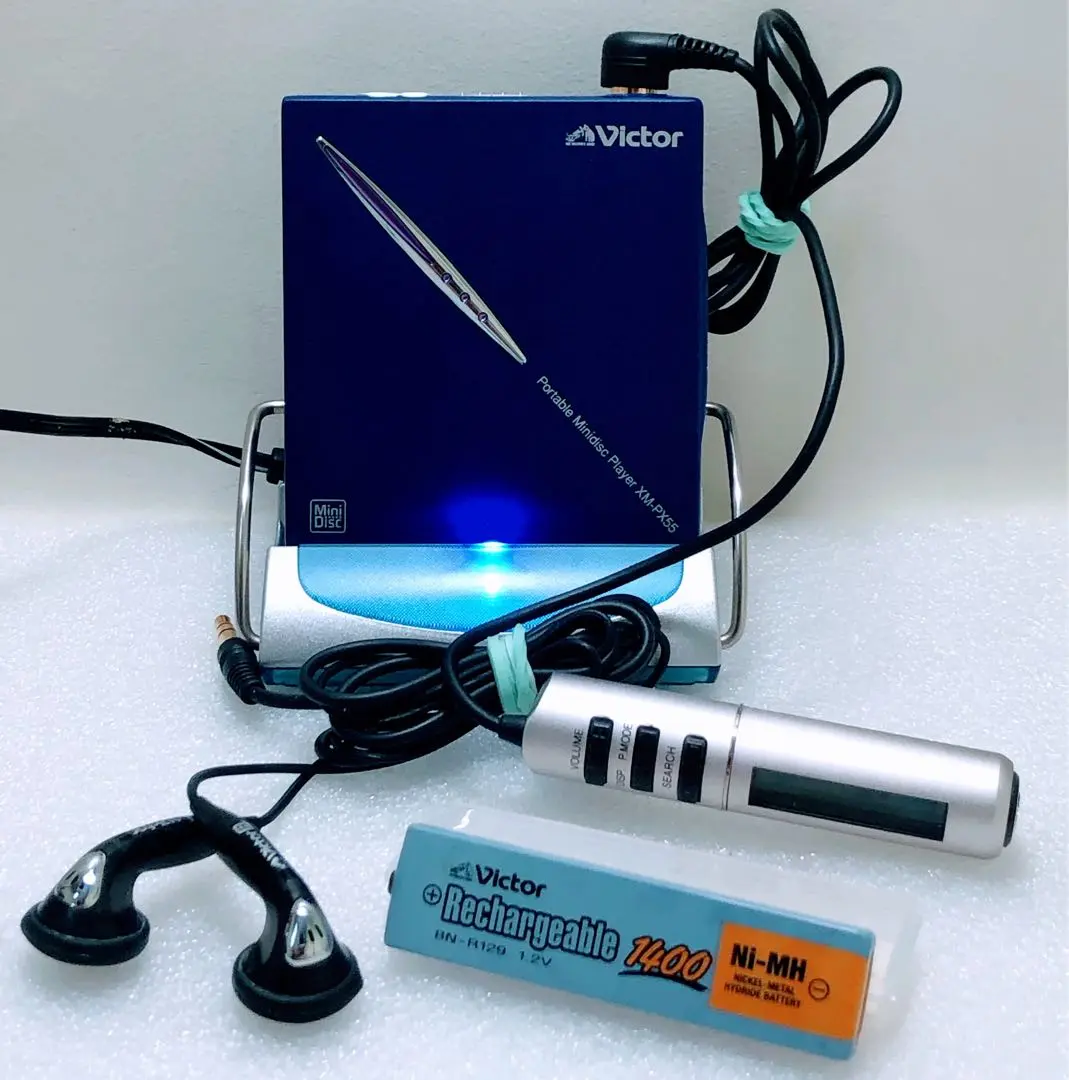Victor☆ポータブルMDプレーヤー XM-PX55-A （動作確認済み） Victor☆ポータブルMDプレーヤー XM-PX55-A あたろ （動作確認済み）