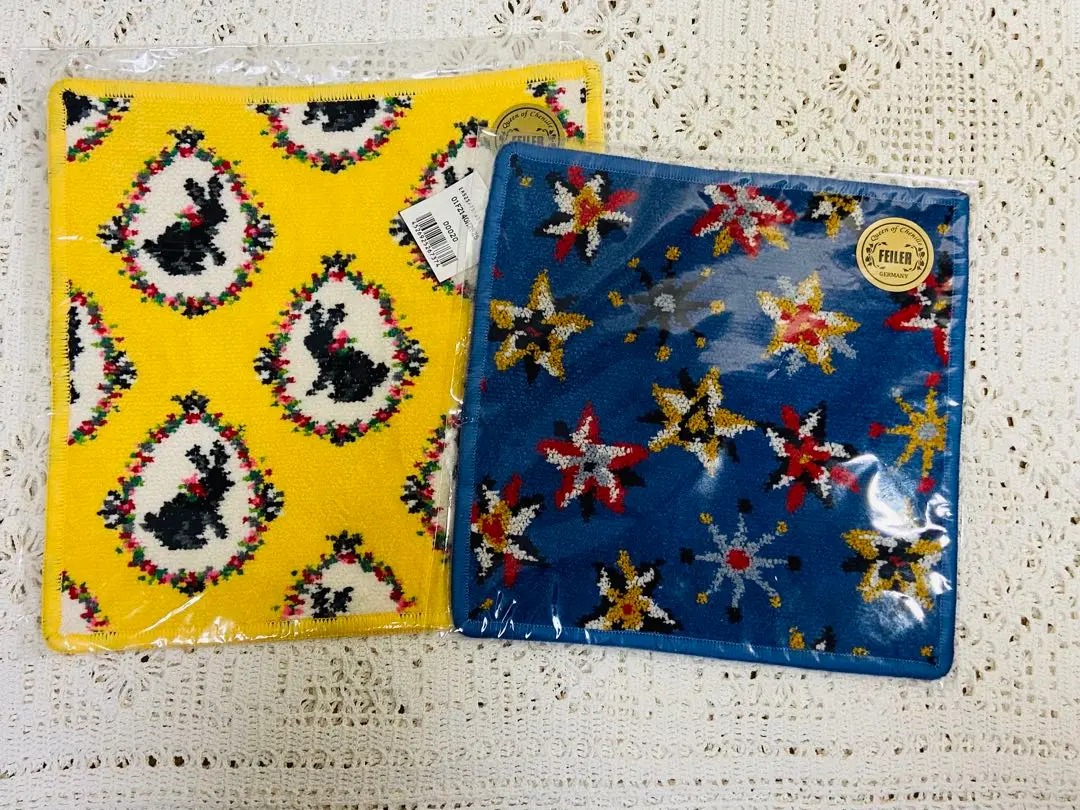 ひまわり　フェイラー　ハンカチ　イースターエッグ　うさぎ フェイラー ハンカチ イースターエッグ バニー 花柄 中古 - メルカリ