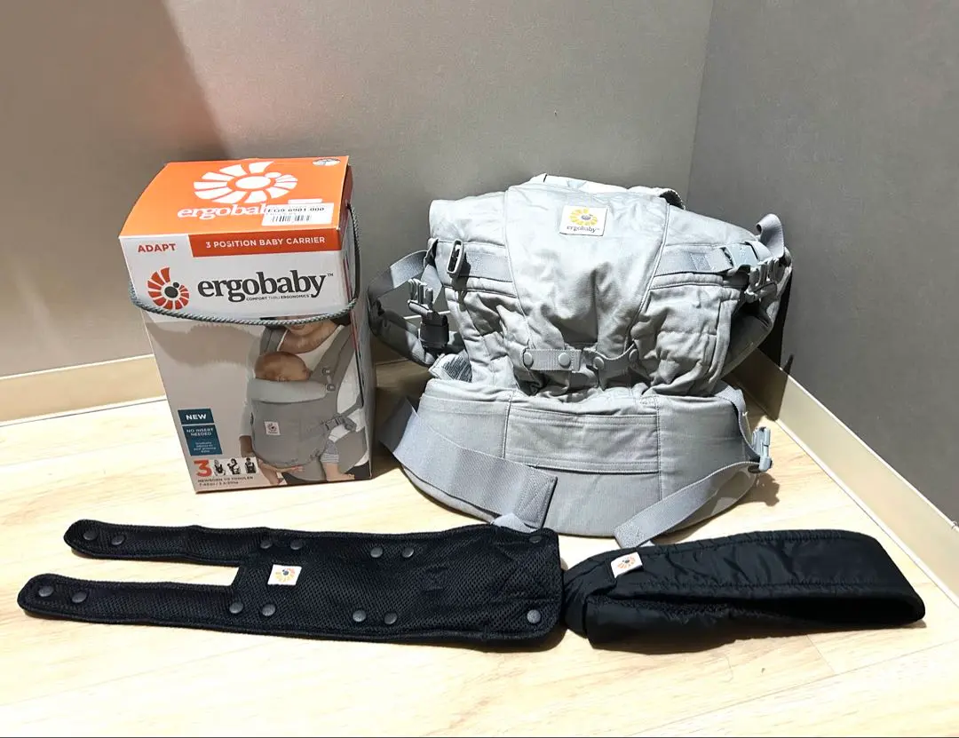 Thumbnail of Excellent condition Ergobaby Adapt baby carrier, gray, with box