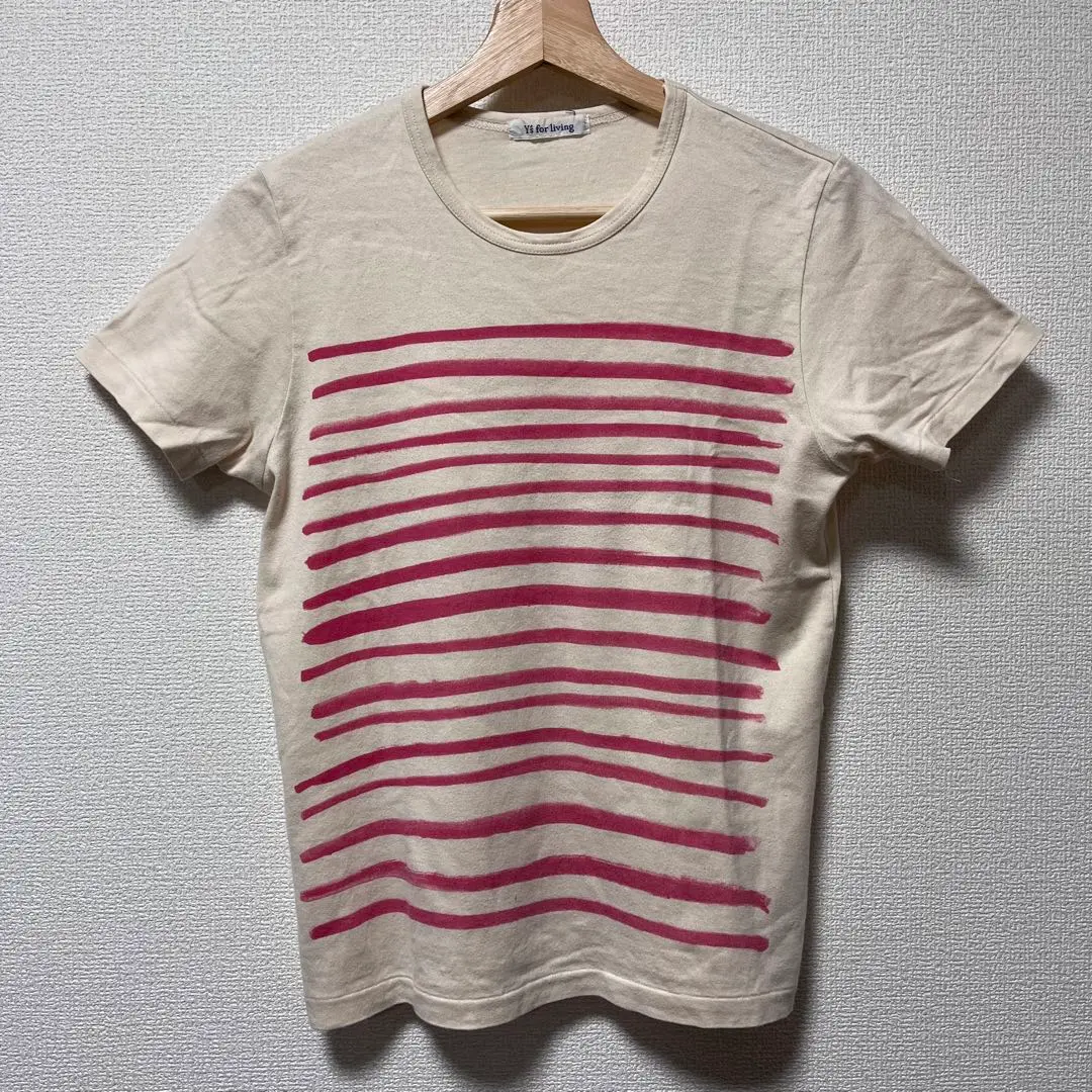 Y's ワイズ　半袖Tシャツ　ボーダー　サイズ2 2025年最新】Y's 柄・デザイン：ボーダー レディース 半袖(T
