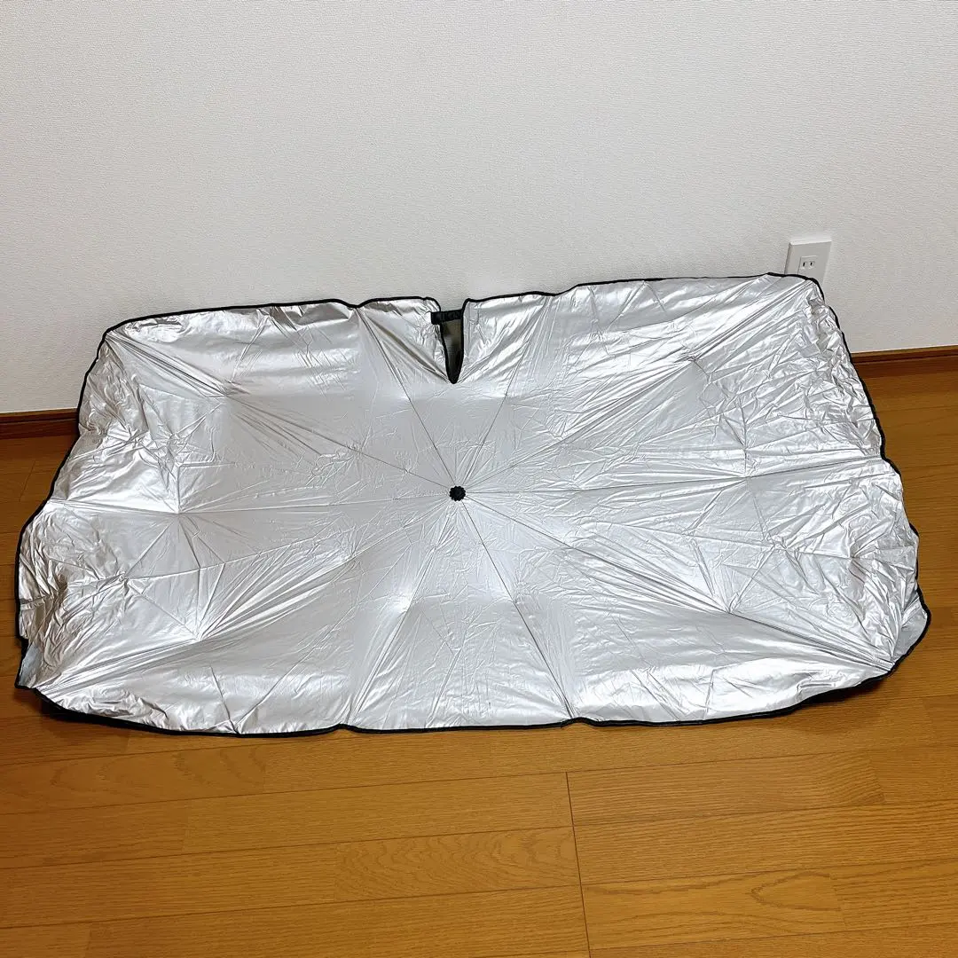 Thumbnail of Car Sunshade, 10 Ribs & Folding Umbrella Type, with Storage Bag, Umbrella Handle Bends