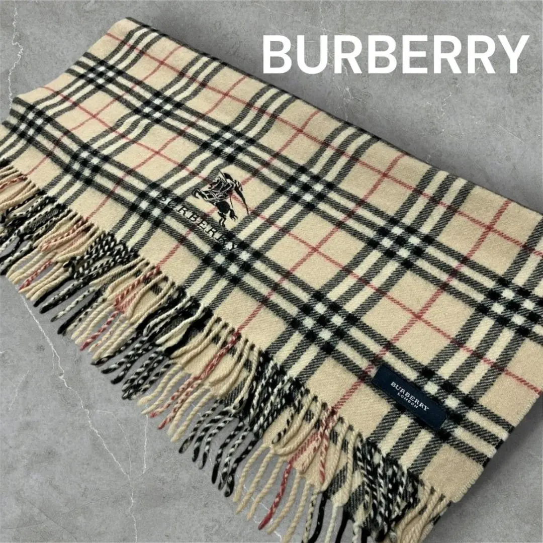 Thumbnail of Burberry Scarf Stole Blanket Nova Check Wool 100%