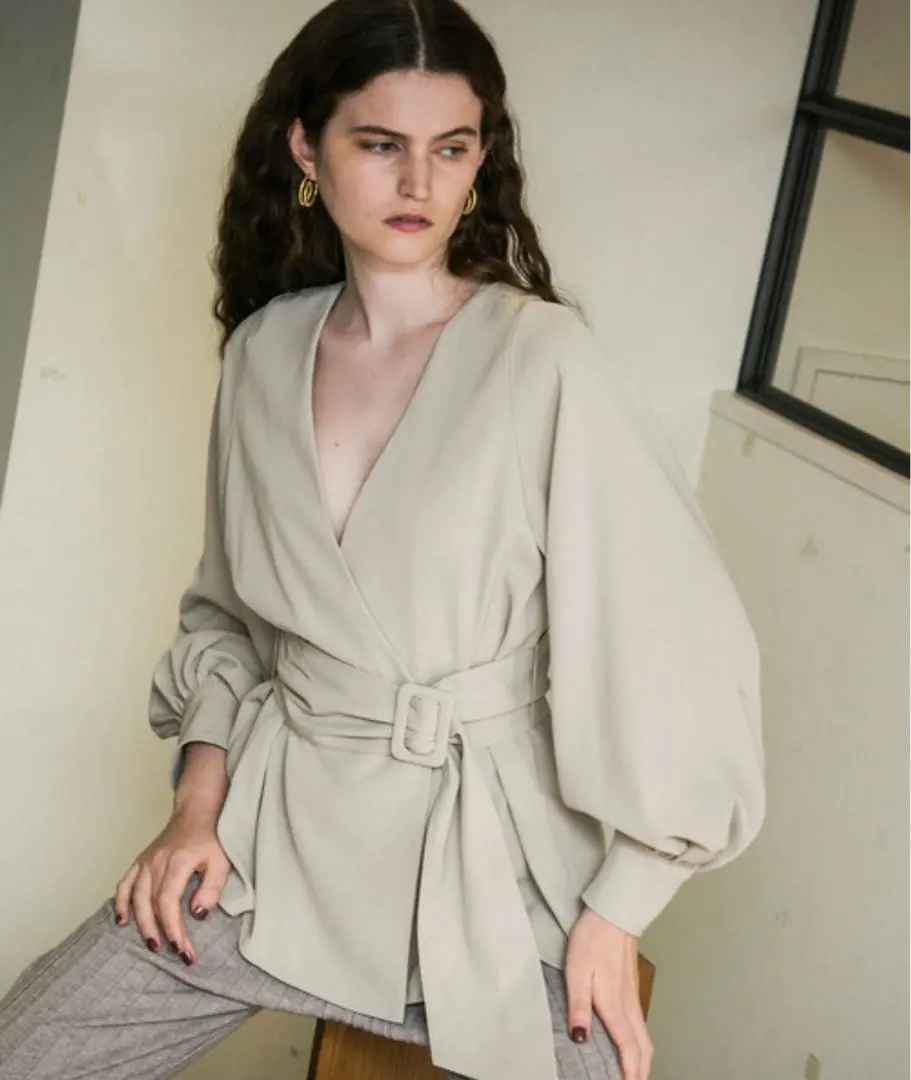 MAISON SPECIAL 兩用腰帶襯衫 的縮圖