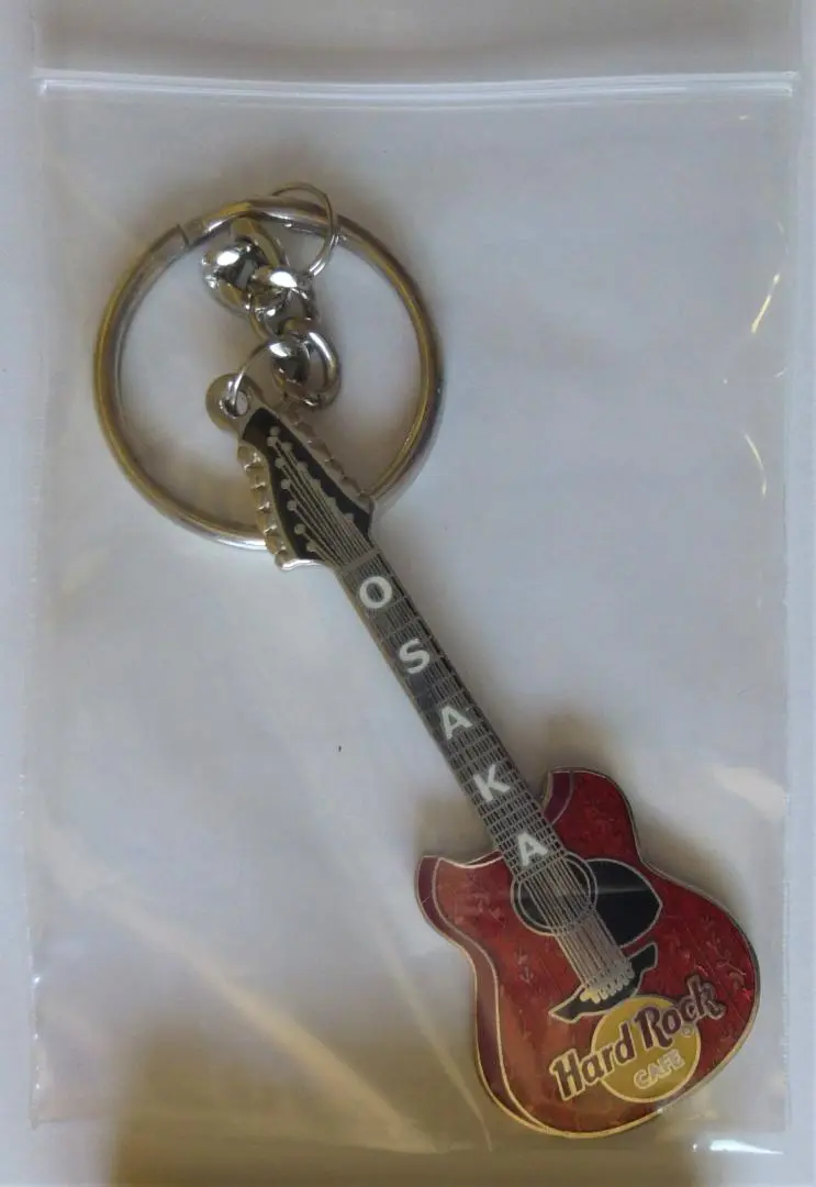 Hard Rock Cafe OSAKA 記念 限定 キーホルダー  2001年 送料無料)Hard Rock Cafe ロゴ ハードロックカフェ キーホルダー