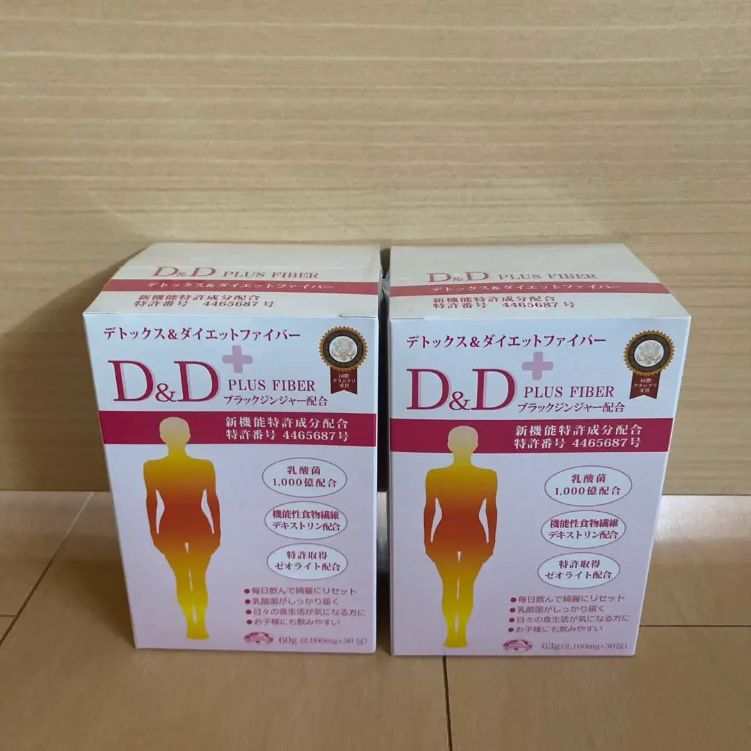 エコロインターナショナル D&D PLUS FIBER 60g×2箱 D＆D PLUS FIBER
