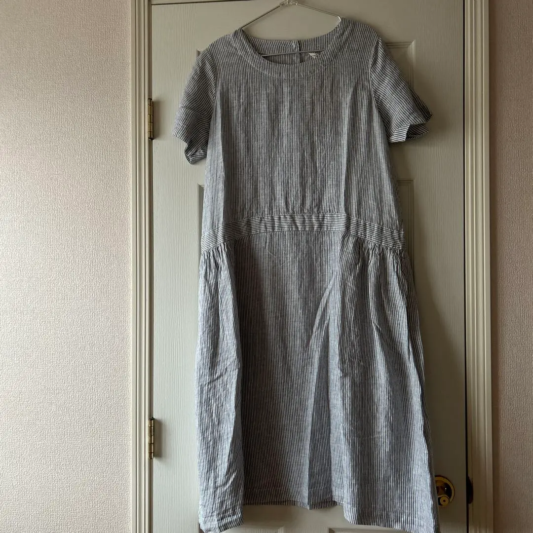 降價 SUN VALLEY 亞麻 連衣裙 自然風 的縮圖