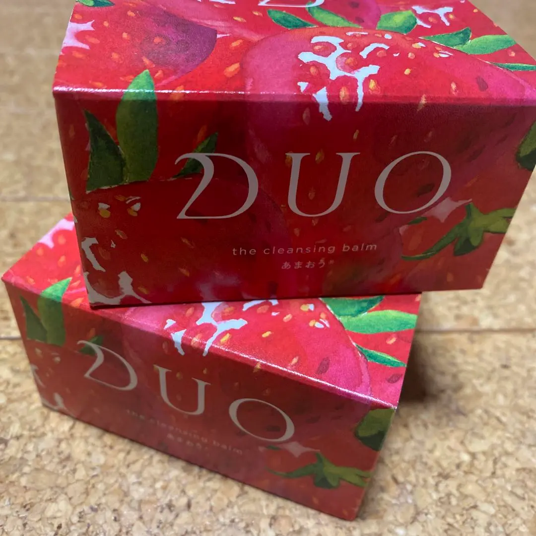2個セット▫デュオ ザ クレンジングバーム▫amo▫いちご▫数量限定▫あまおう▫ DUO（デュオ）】毎年人気のいちごのクレンジングバームより