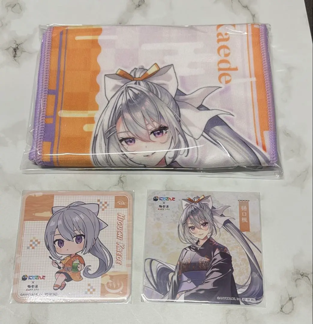 Thumbnail of Gokurakuyu Nijisanji Totono Nijisanji Kaede Higuchi Muffler Towel Coaster