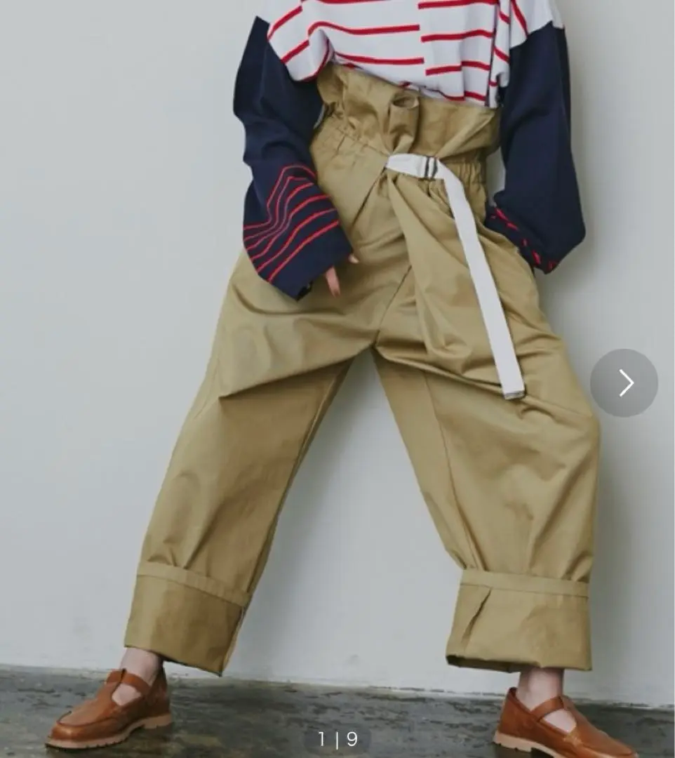 【激レア】mici　ミチ　ラップデニムパンツ　カットオフ　ワイド　グレー　S 2025年最新】mici パンツの人気アイテム - メルカリ
