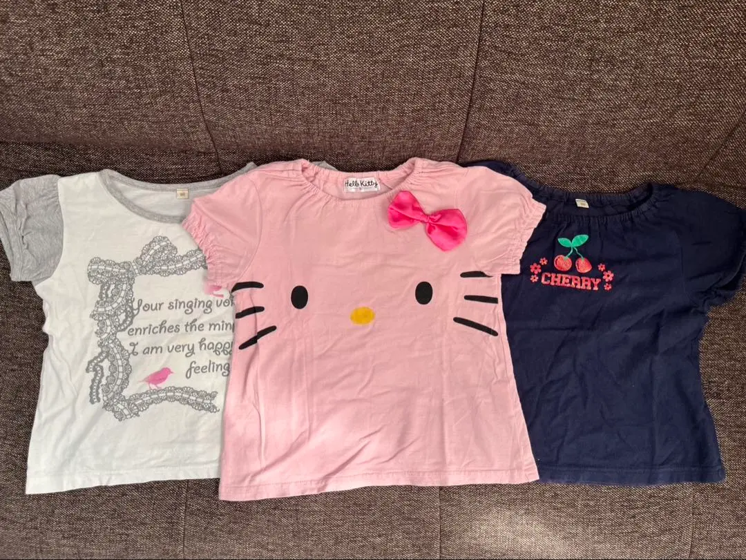 Thumbnail of Hello Kitty Design T-shirt 3-piece Set 100cm
